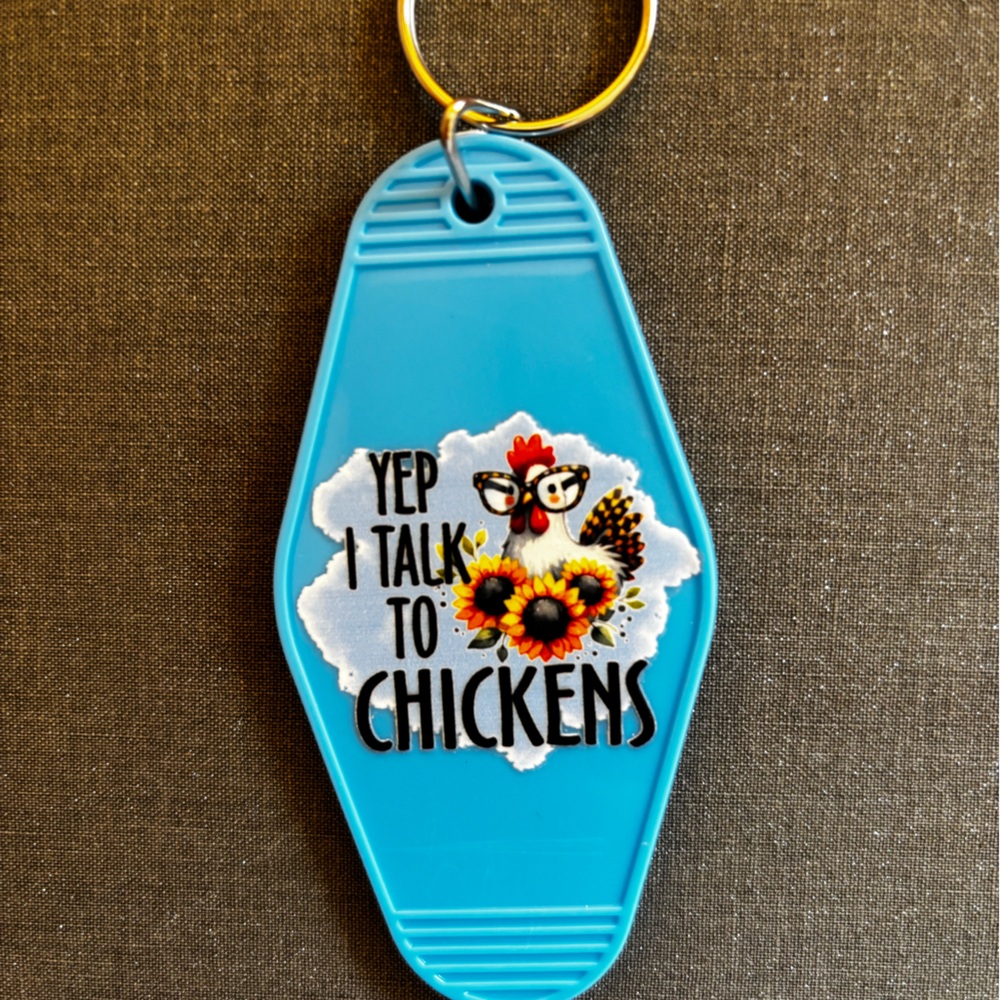 Colorful Chicken-Themed Keychains - Picture 7 of 9